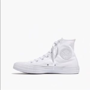 Converse Unisex All-White High Tops